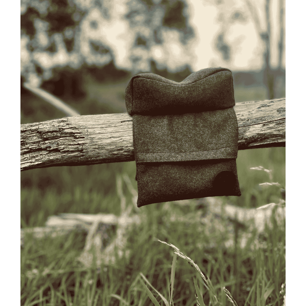 Loden Schießauflage mit Seitenflügeln braun Natur