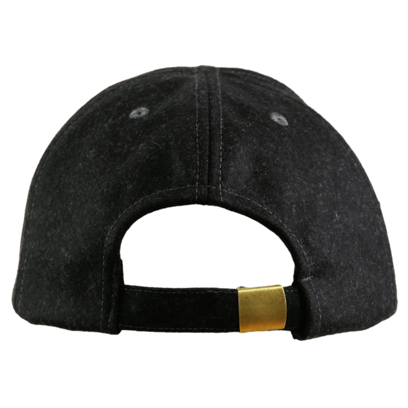 Loden Cap Black Rückseite