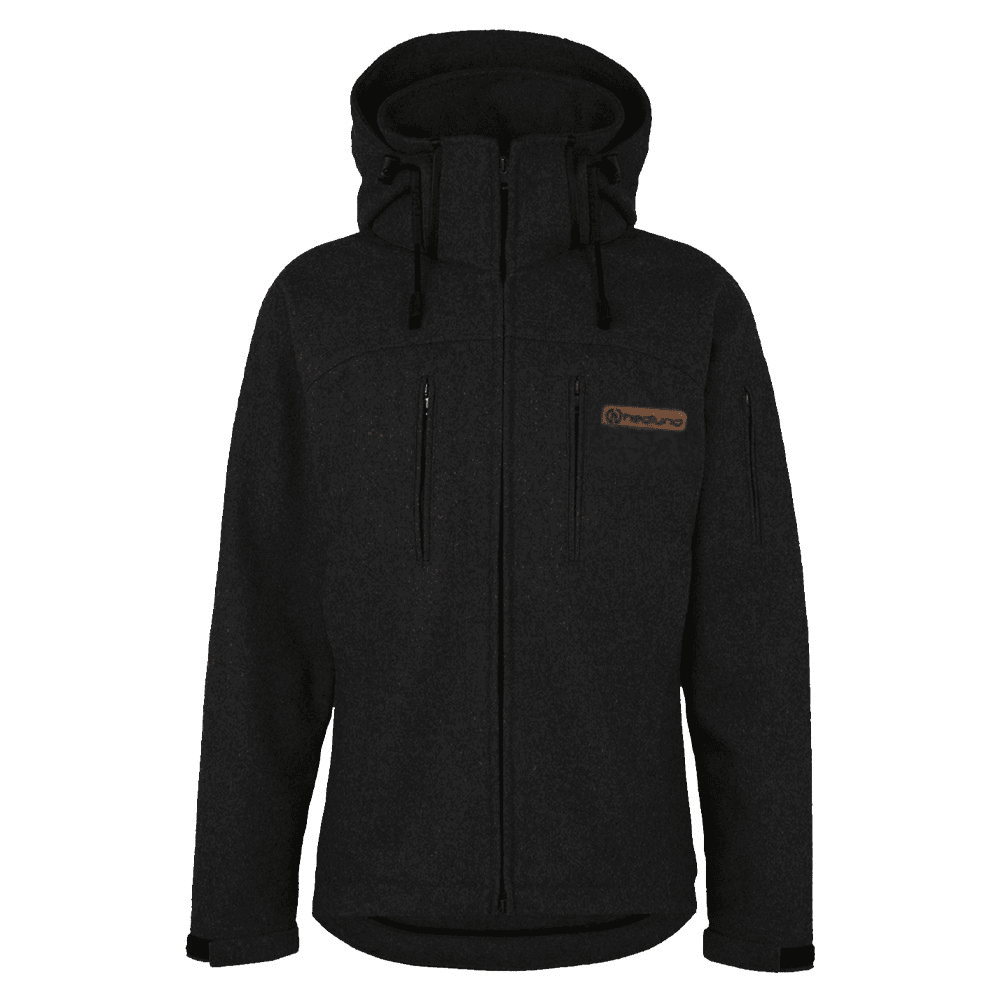 Grenland Pro Black - Herren Lodenjacke aus Tuchloden