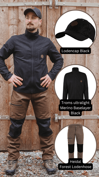 Heidal Forest - Herren Lodenhose Kombi