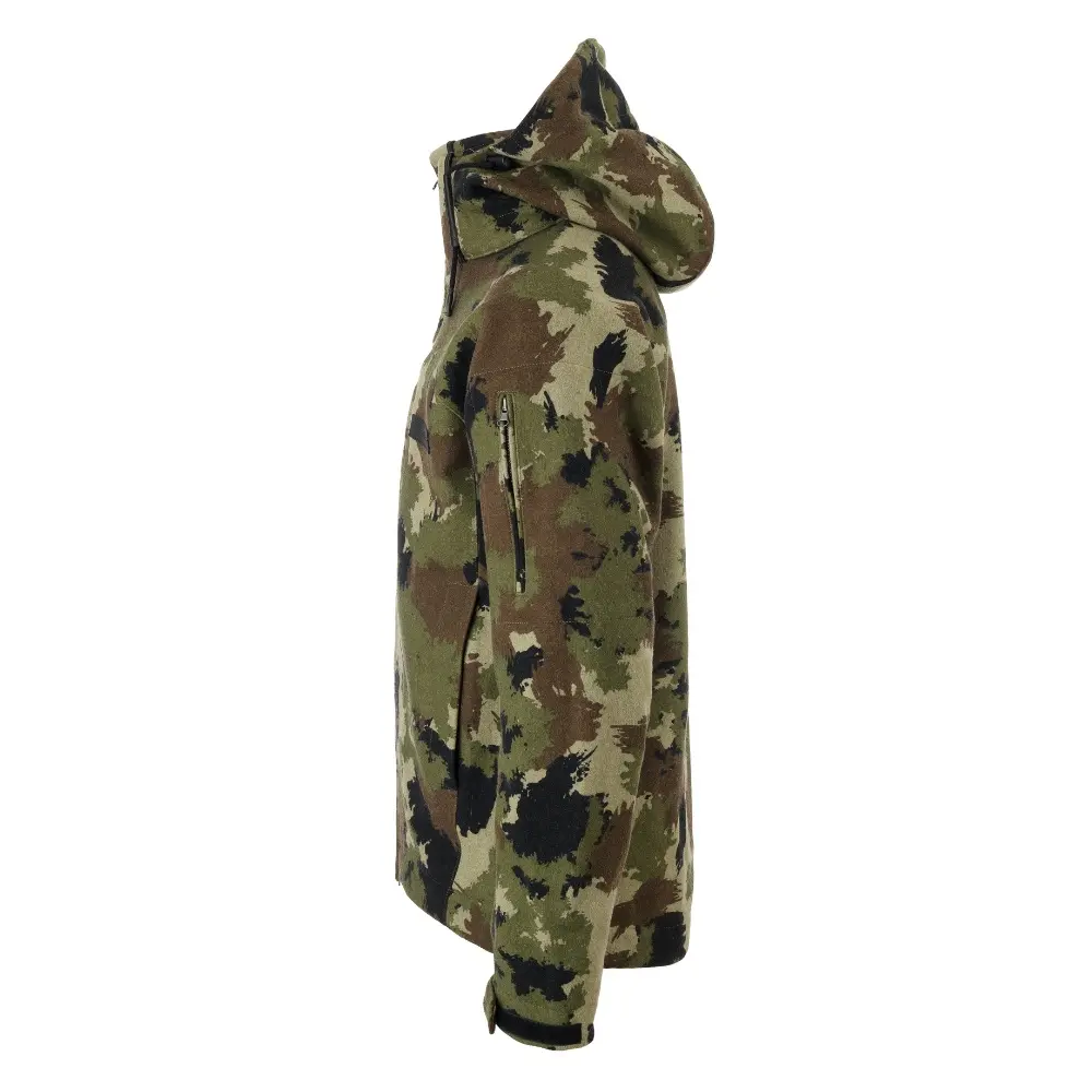 Grenland Pro Silent Forest Camo Lodenjacke links