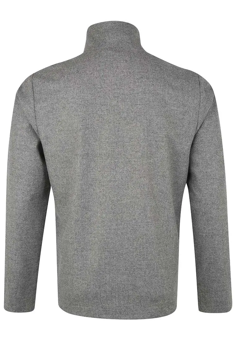 Ultraleichter merino baselayer zum darunter anziehen - Herren Sport-Shirt aus Merinowolle - Full-Zip Merino Layer