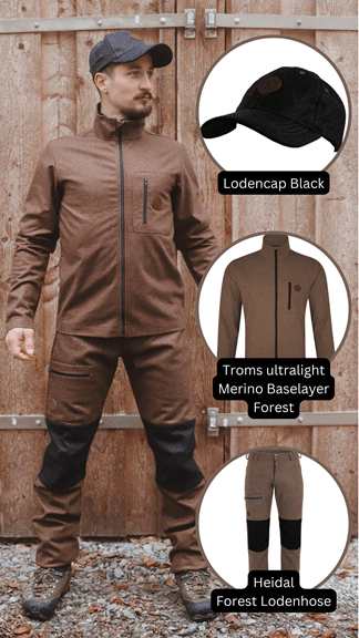 Troms ultralight - Merino Baselayer forest Kombi 2