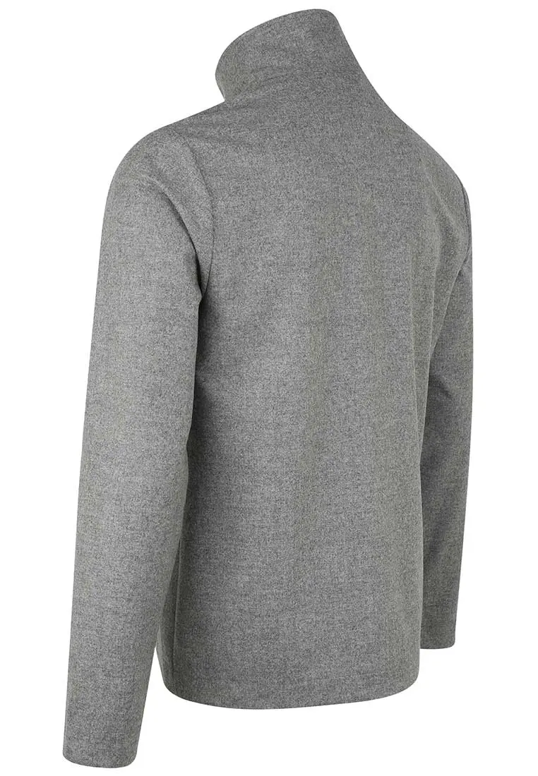 Ultraleichter merino baselayer zum darunter anziehen - Herren Sport-Shirt aus Merinowolle - Full-Zip Merino Layer