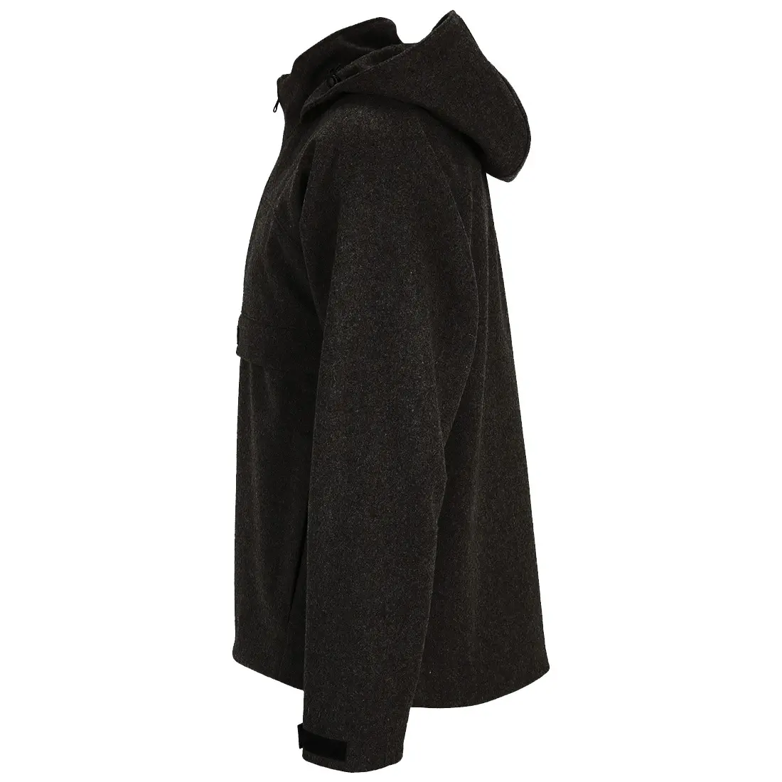 Jovik Black - Herren Loden Hoodie aus Tuchloden