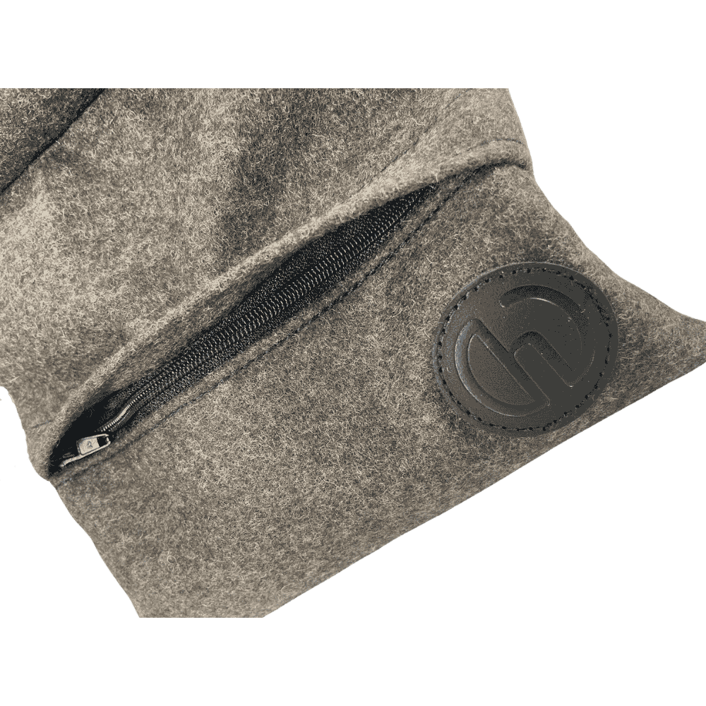 Loden Schießauflage mit Seitenflügeln braun Tasche