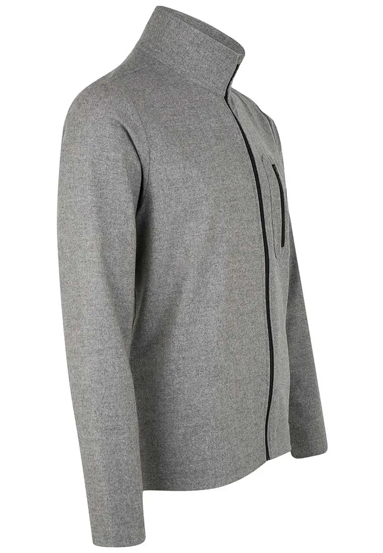 Ultraleichter merino baselayer zum darunter anziehen - Herren Sport-Shirt aus Merinowolle - Full-Zip Merino Layer