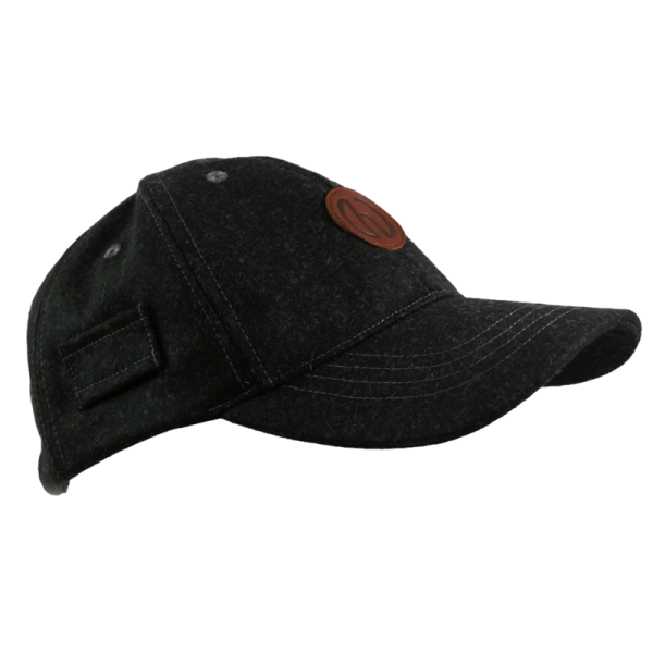 Loden Cap Black seitlich